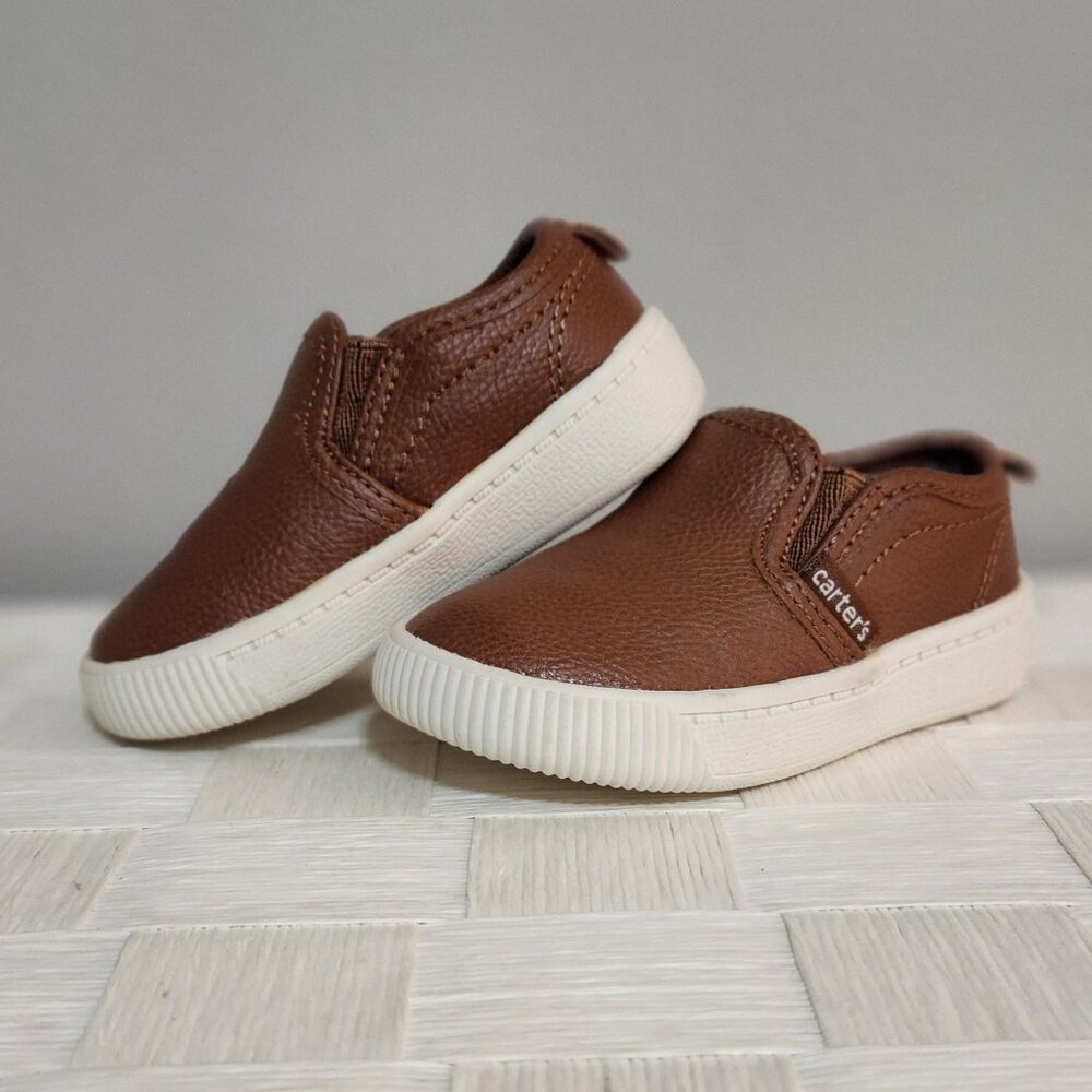 Loafers, Baby Boy Size 4 Brown, Carter's